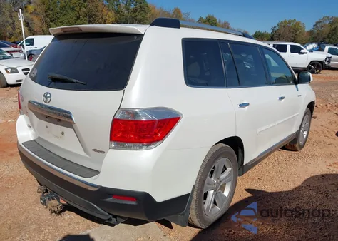 2013 Toyota Highlander Limited V6 z USA, uszkodzony, nr VIN 5TDDK3EH1DS216096